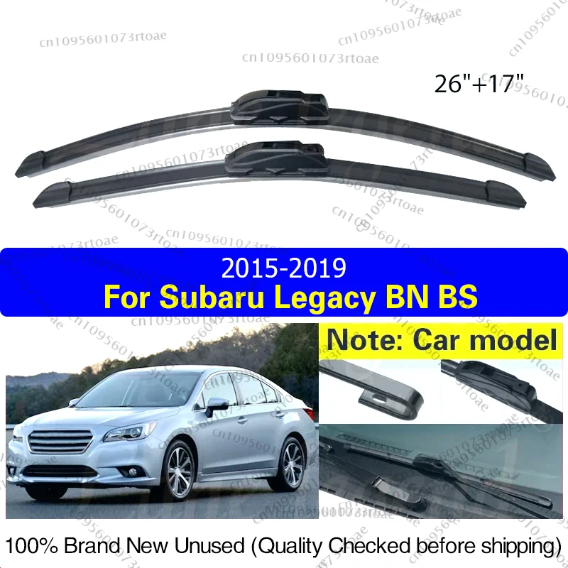 

2pcs For Subaru Legacy BN BS 2015 2016 2017 2018 2019 Front Wiper Blades Brushes Cutter Accessories U J Hook High Quality 26"17"
