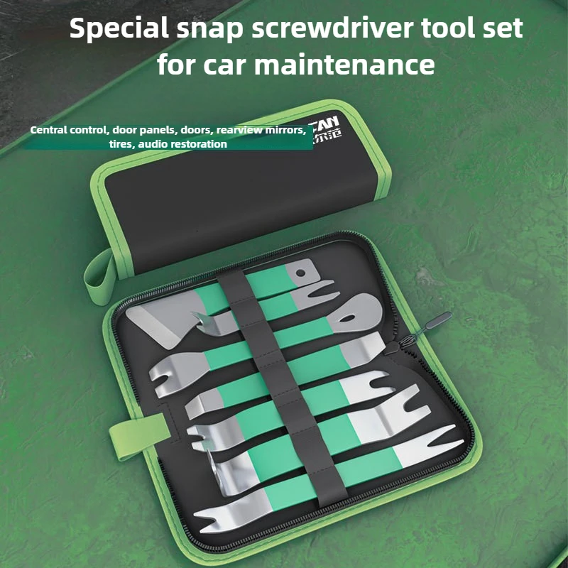 

Car Panel Removal Tool Kit Practical Car Door Nail Puller Audio Modification Parts Disassembly Repair Toolkit Hand Tool with Bag