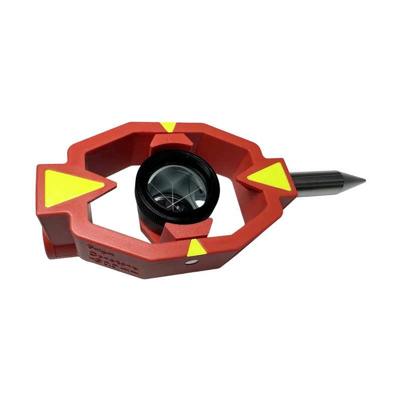 Imagem -03 - Mini Prisma Deslocado para Topografia Prateado Revestido com Liga de Alumínio Pólos para Estações Totais Novo Mm30 mm