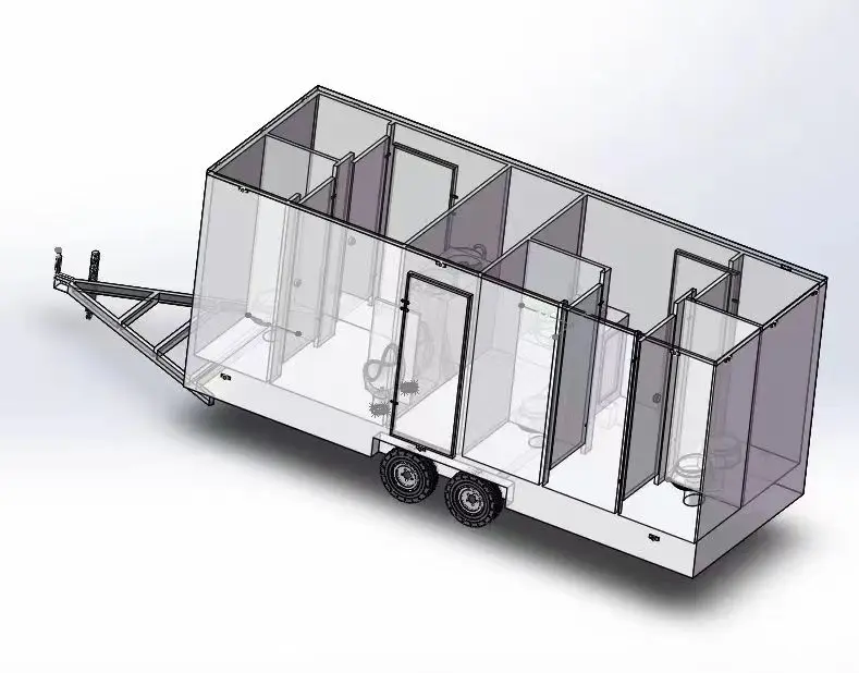 Self Contained Air Condition Restroom Trailers Portable Bathroom Mobile Toilet Trailer Luxury of Mobile Portable Toilet for Sale