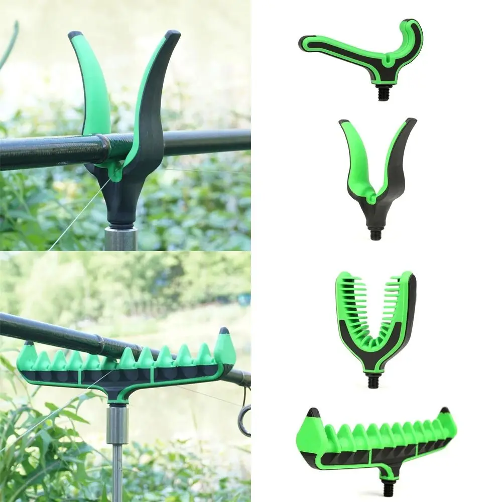 

TPR Fishing Rod Rest Head Stable Thread M3/8 Feeder Rod Rest Head Durable Lightweight Fishing Pole Stand