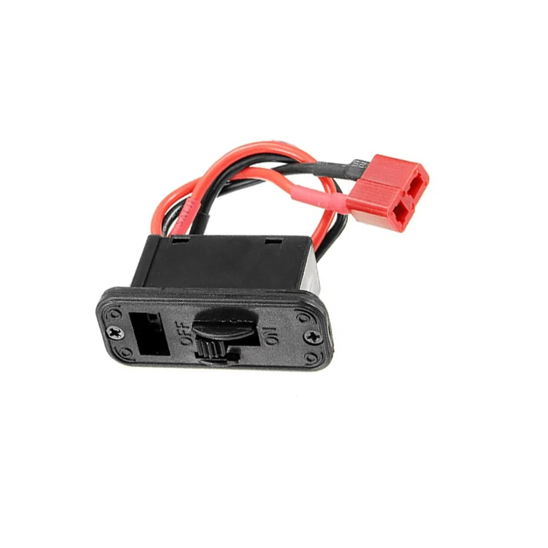 Deans Switch High Current LiPo Battery On/Off Power Switch With Optional Deans T Plug Connector Extension Wire Cable 18awg 200mm