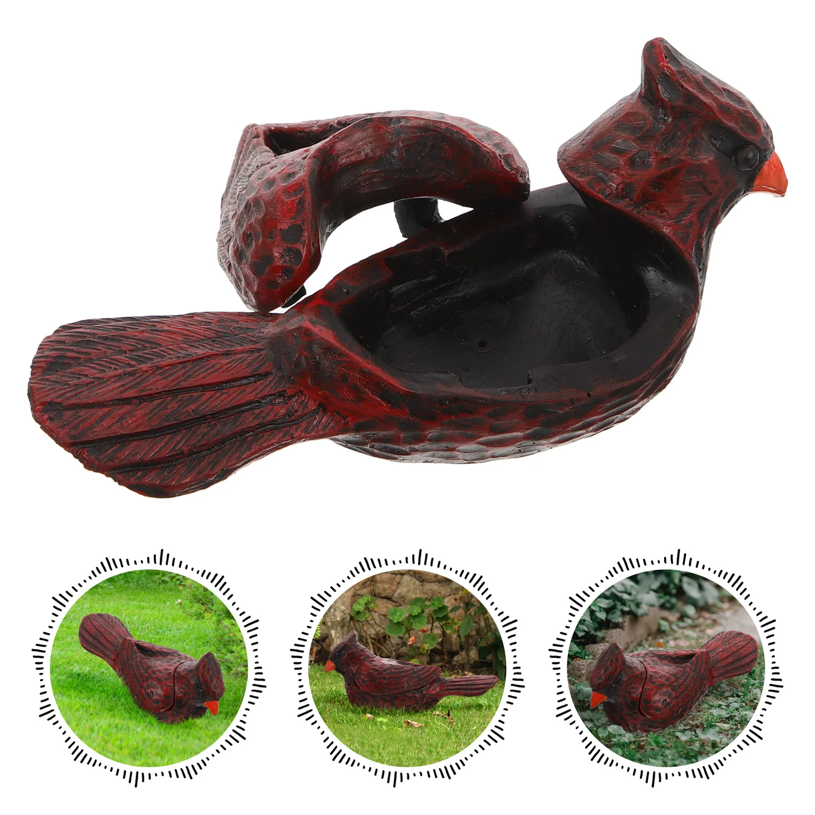 Symulowany ptak - wodoodporny schowek na klucze do użytku zewnętrznego, dekoracja z żywicy do ogrodu, na podwórko, do domu, biura, idealny pomysł na prezent.