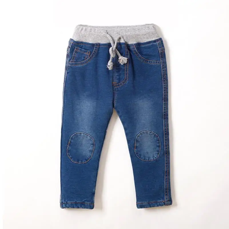 2024 New High quality thick winter warm cashmere kids baby pants Boys Girls children' cotton trousers children jeans1-6Y