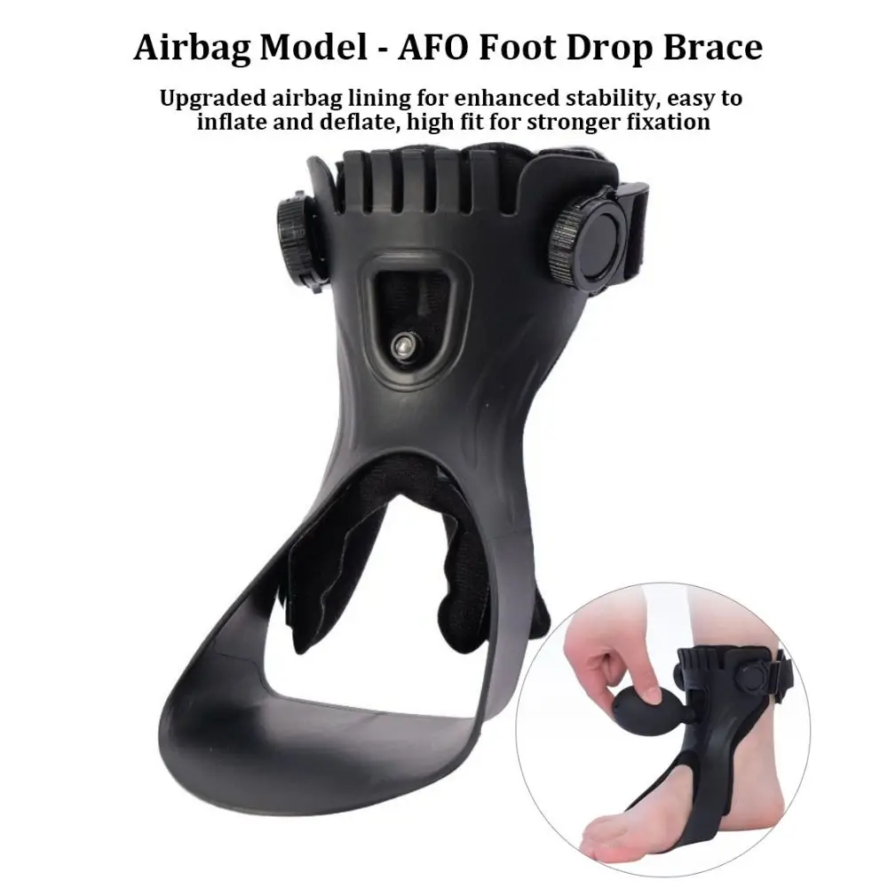 Lightweight AFO Foot Drop Brace Varus Foot Correction Adjustable Buckle Ankle Brace Support Invisible Improve Gait Pain Relief