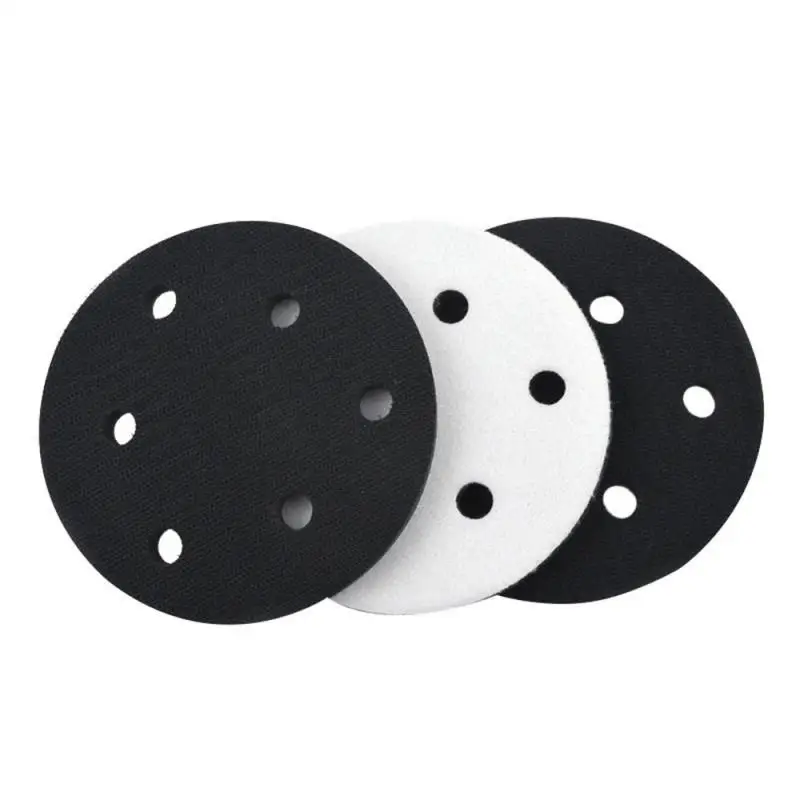 Perforated Cushion Sandpaper Pad Durable Easy To Use Buffer Pad Of Grinder Sturdy 125mm Wear-resistant Pneumatic Grinding Pad