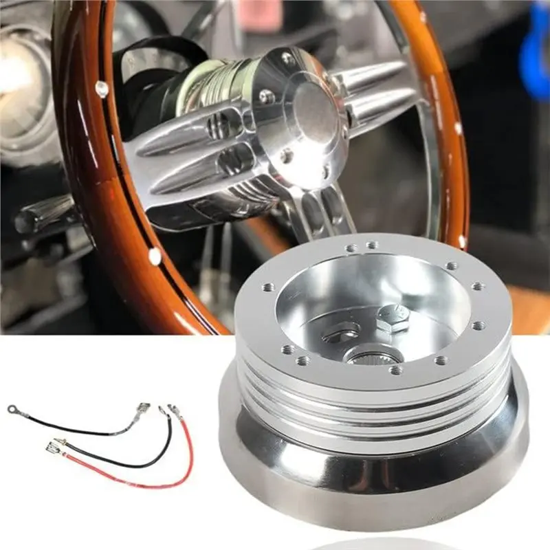 Car 5& 6 Hole Billet Steering Wheel Hub Adapter For Car Polished Hub Accessories-A61E