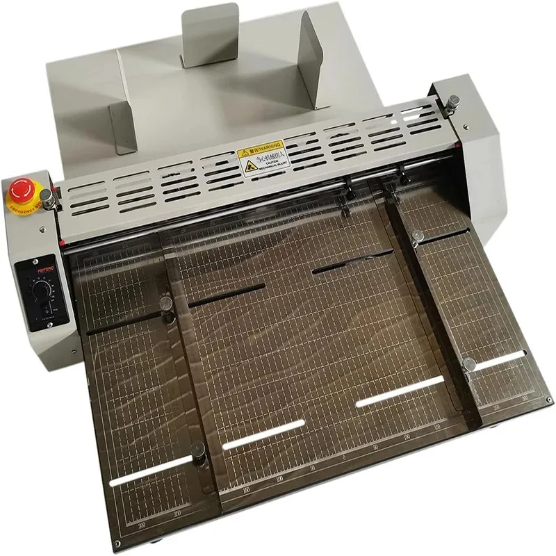 

25" Electric Creaser Indentation Machine Paper Creasing Scoring Machine 3000 Pieces/Hour Paper Folding Machine Cards Invitations