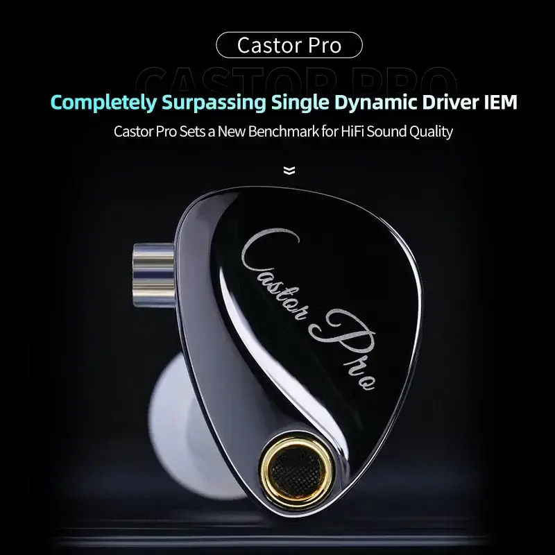 سماعات أذن KZ Castor PRO داخل الأذن ديناميكية قابلة للضبط جودة صوت هاي فاي باس سماعات رأس للألعاب والموسيقى IEMs - 3
