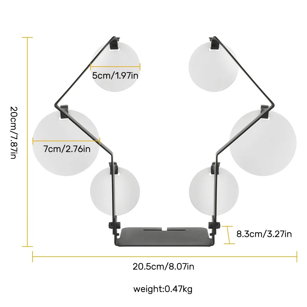 Tactical Shooting Target Metal Target Stand with Hanger Plate for Paintball Airsoft Pistol BB Gun Air Rifle Training Targets view 6