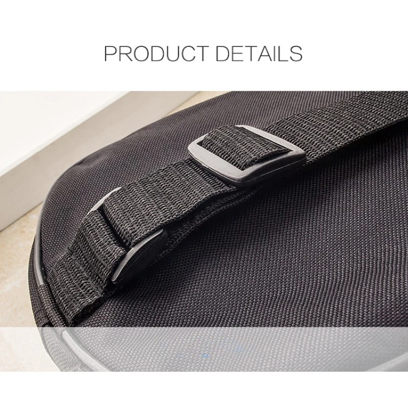 Schwarze Ukulele-Tasche, 21/23/26 Zoll, weiche Tasche, Oxford-Baumwolltasche, einlagiger Einzelschulter-Rucksack, gepolstert für Ukulele – Detail 2