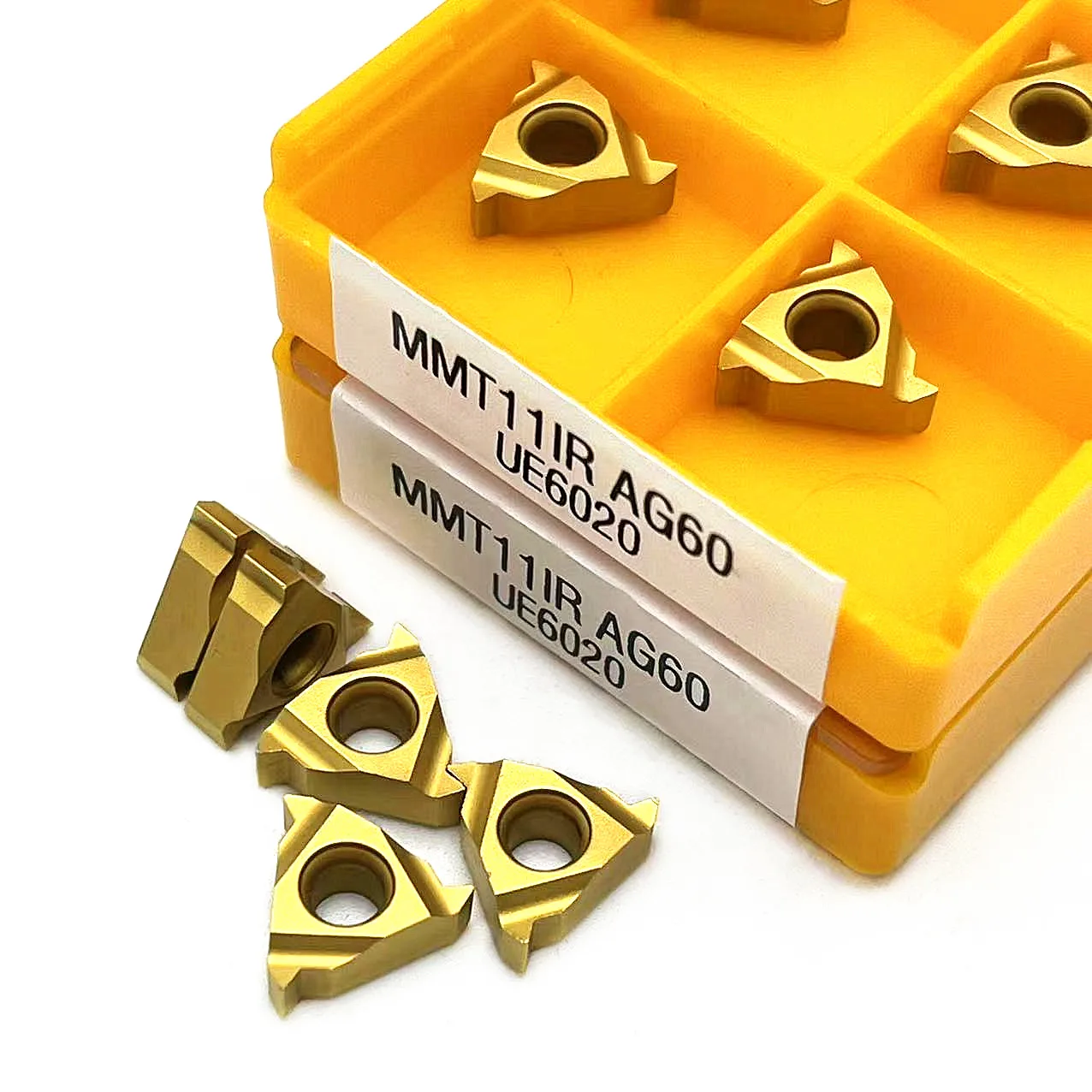 10 pz MMT11IR AG60 MMT11ER AG60 US735 UE6020 VP15TF lama in metallo duro filettatura utensile per tornitura utensile per tornio CNC inserto per tornitura MMT11IR ER