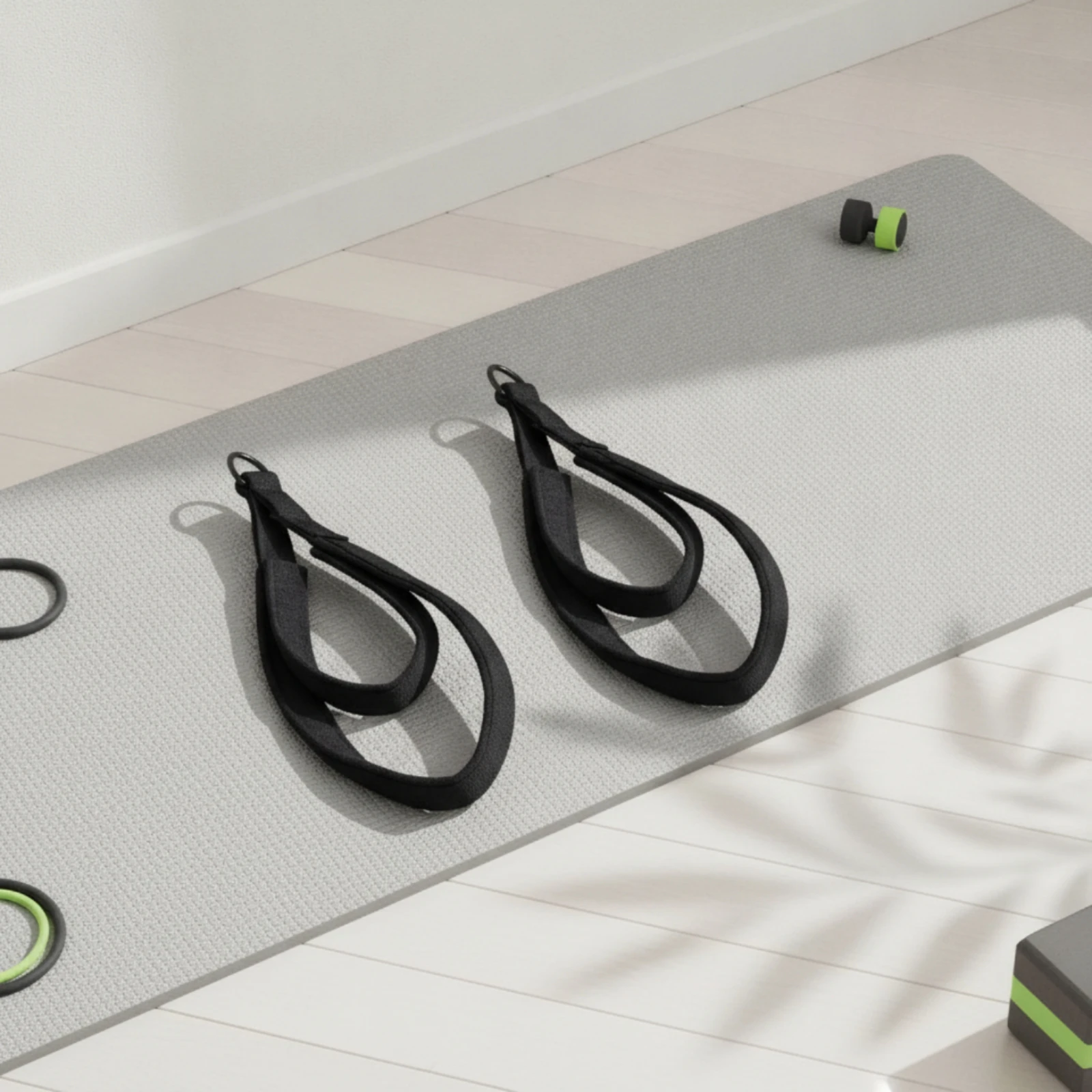 Sangles de cheville robustes avec boucle en D, accessoires pour appareil de fitness, manchettes de jambe légères et portables