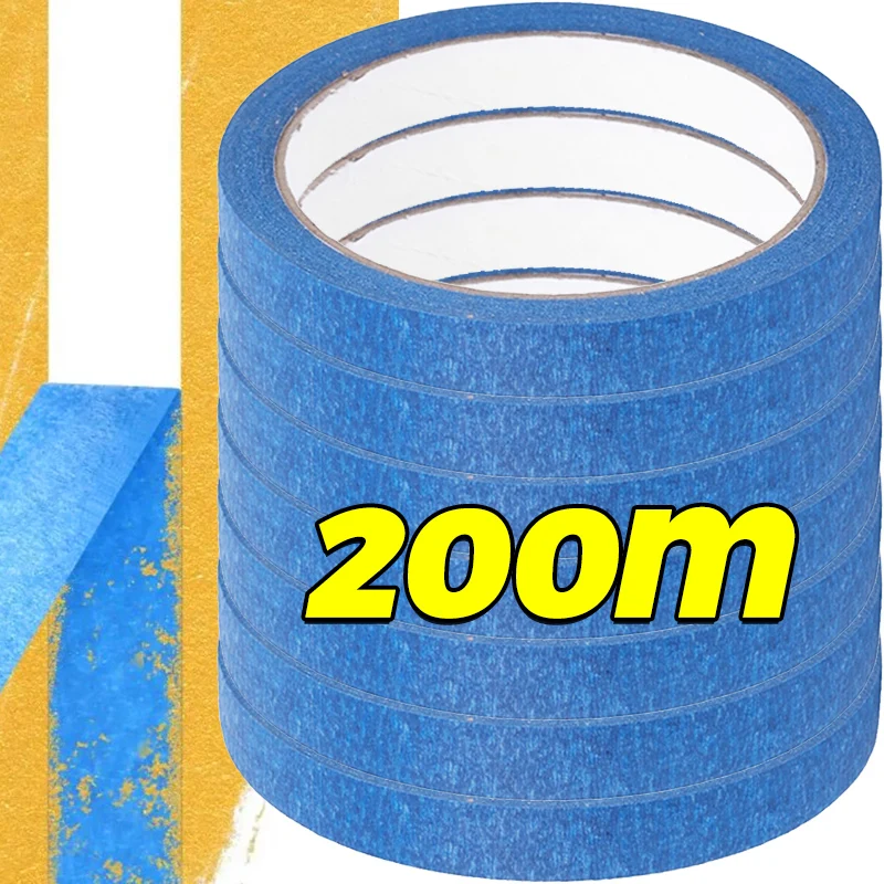 

1/10x профессиональные маскировочные ленты, легко отрываемая клейкая лента для записи, для рисования, поделок, украшения дома, автомобиля, стены, художественная защита
