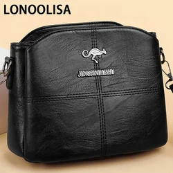 Bandolera de 3 capas con letras principales, monederos y bolsos de lujo para mujer, bolsos de diseñador para mujer, bolsos de hombro tipo bandolera para mujer 2021