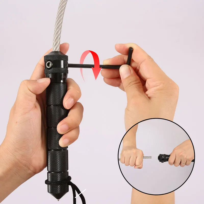 

1PC Outdoor Steel Hammer Tactical Whip Hardened Window Breaker Quick Strike Personal Safety Car Emergency Tool Self-Defense Whip