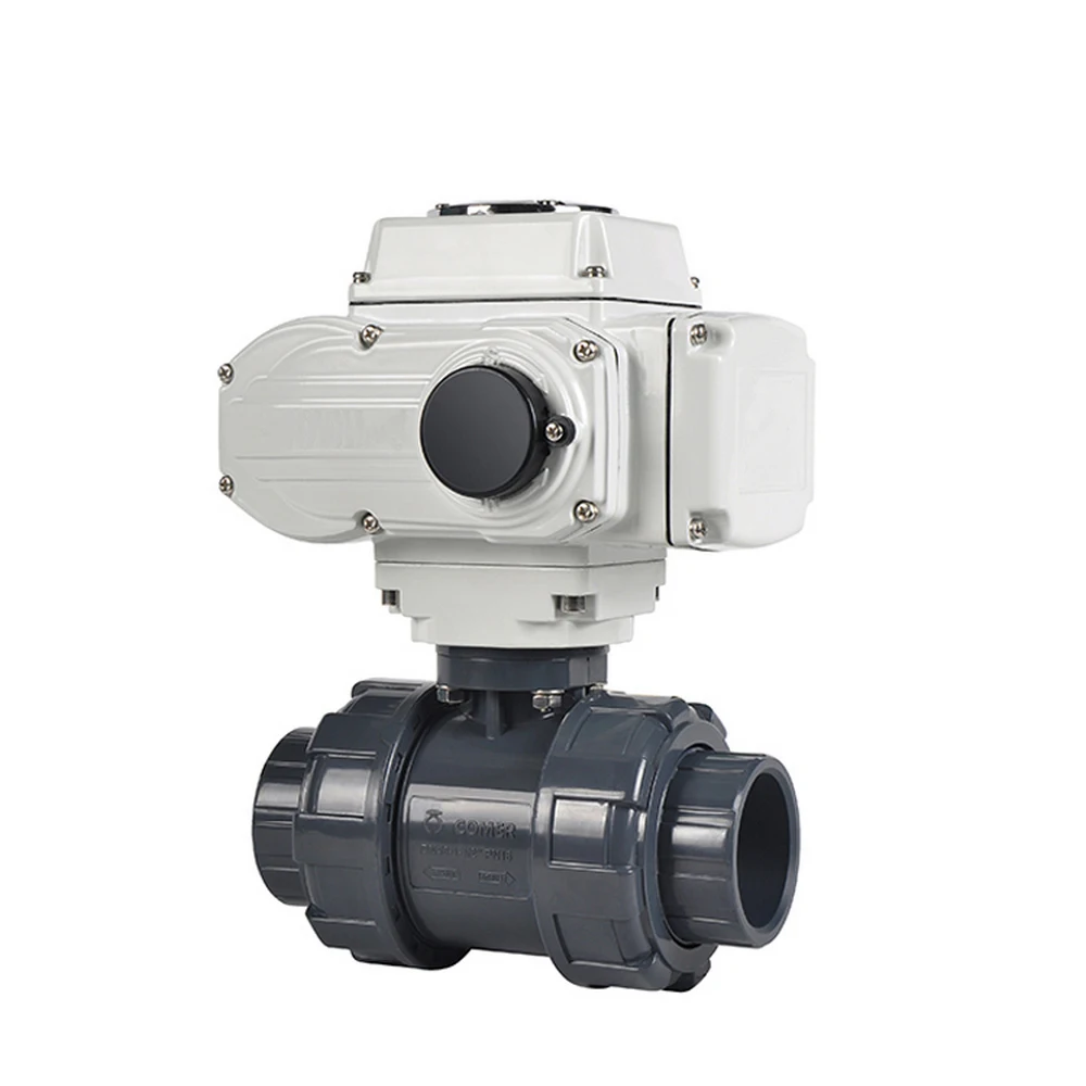 

Thread Glue Pvc 2-way 24v 220v Upvc Dn40 50mm Motorised 2 Way Ball Valve