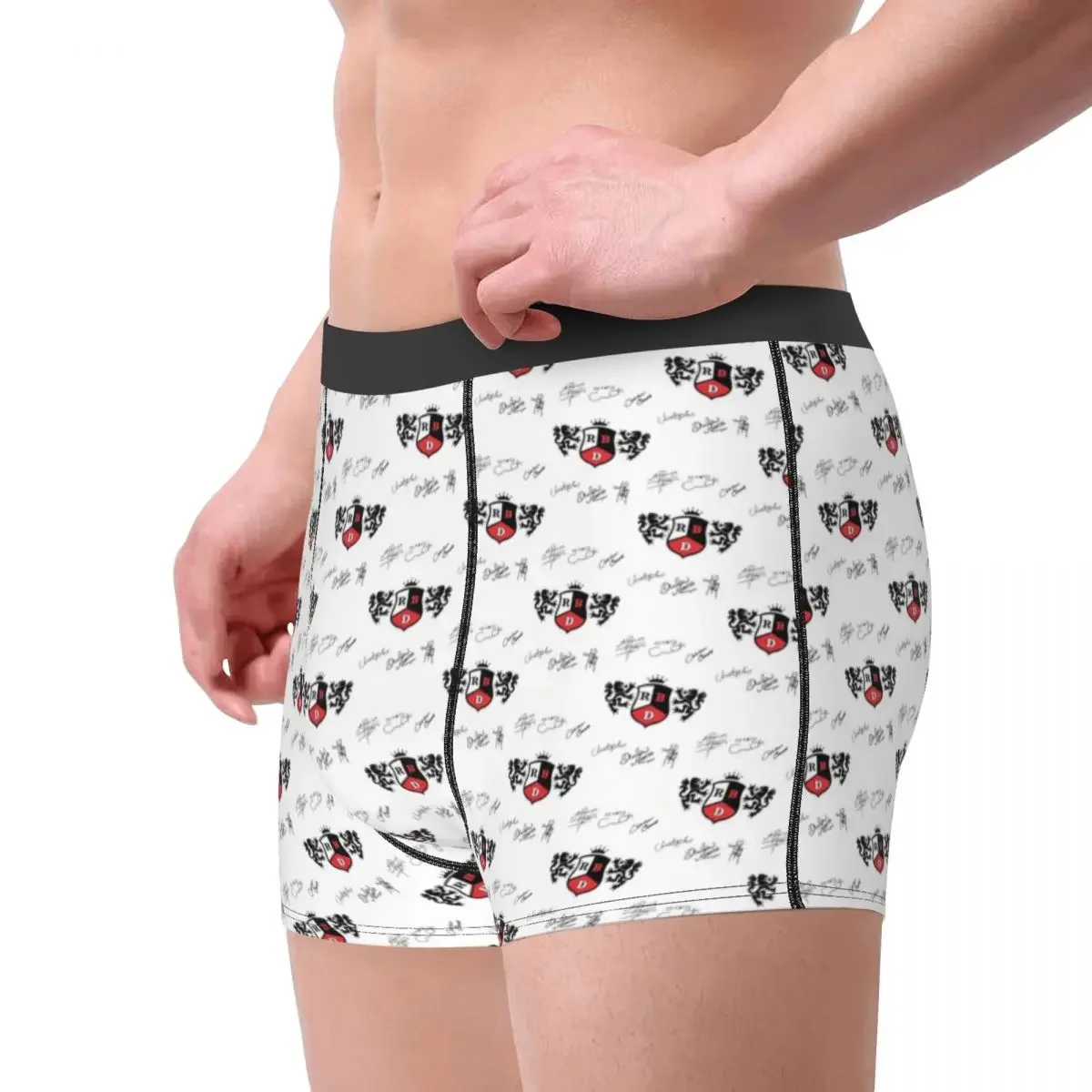 Boxer à motif Rebelde Rbd pour hommes, sous-vêtements doux, culottes sexy mexicaines, caleçons grande taille