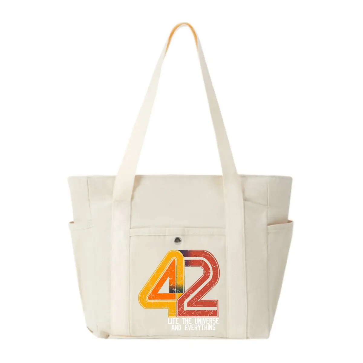 

42 Life & Everything Hitchhiker — вдохновленная холщовой сумкой через плечо с несколькими карманами, практичная сумка для работы и школы