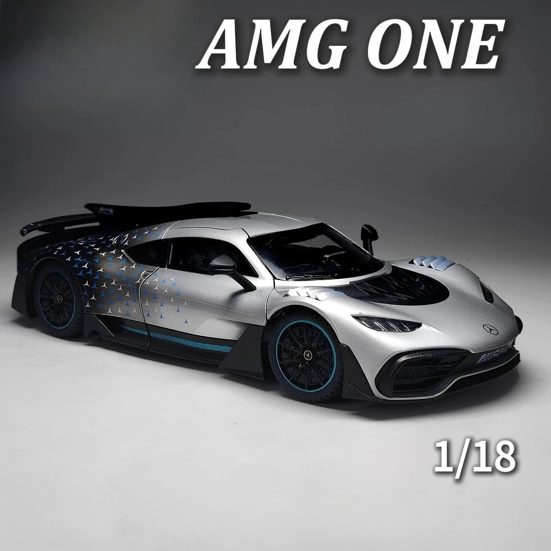 

1:18 AMG ONE спортивный автомобиль, легкосплавный автомобиль, литье под давлением, игрушечный транспорт, металлическая модель игрушечного автомобиля, коллекция звуков и света, детские игрушки