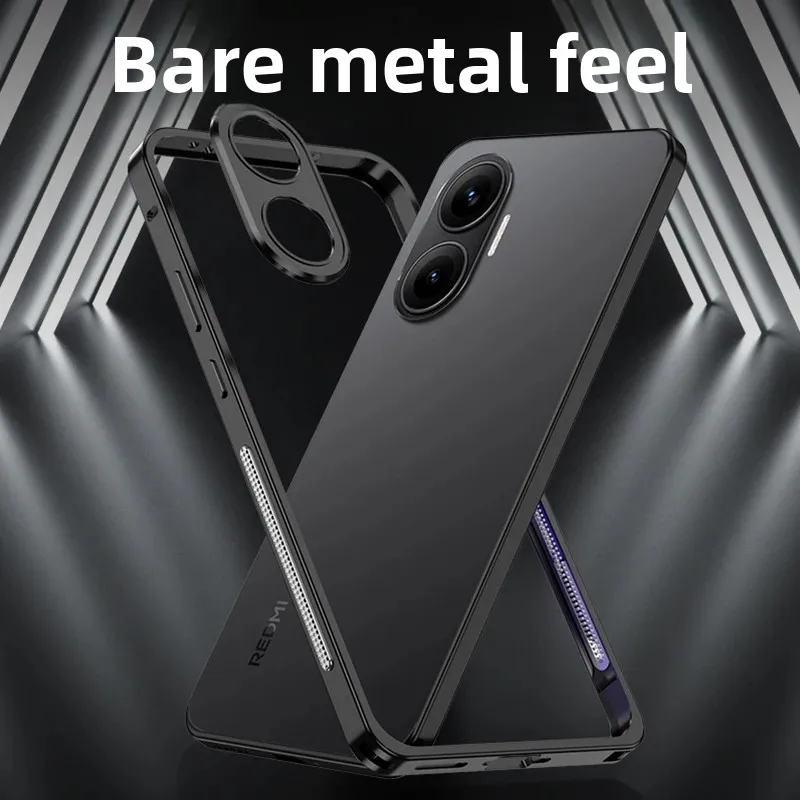 

Для Redmi Turbo 4 pro металлический каркас охлаждающий чехол крышка объектива голая машина ощущение ультратонкий корпус рассеивания тепла