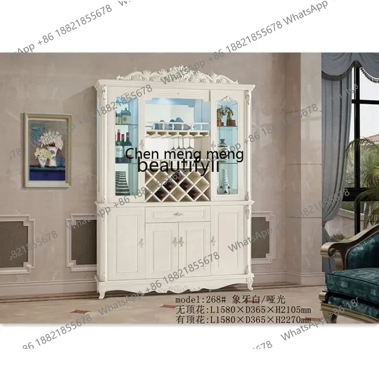 D178  Living room beige, modern simple multi-functional locker, porch cabinet European style