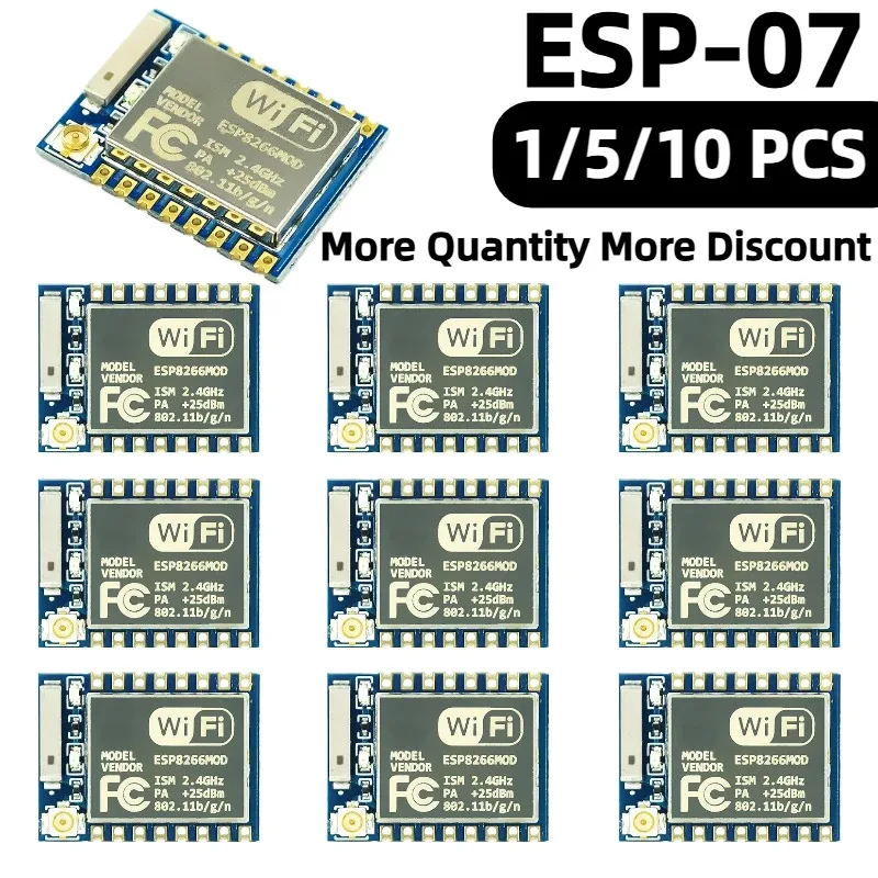 1-10 قطعة ESP-07 ESP8266 المسلسل WIFI وحدة لاسلكية 2.4Ghz 3.3V ESP سلسلة وحدات ESP07 لاردوينو