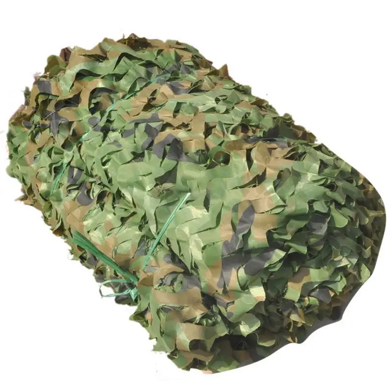 1/2 Layers Hunting Military Camouflage Nets Woodland Training Camo Netting Car Covers Shade Camping Sun Shelter dropship