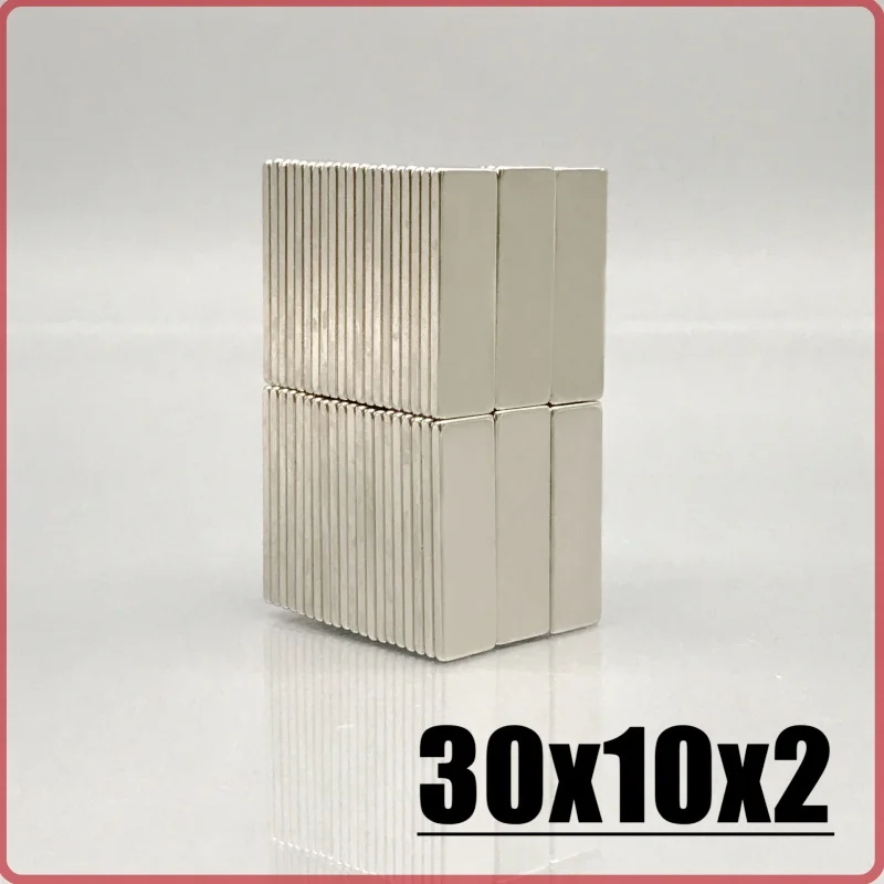 5/15/10/20/50/100pcs 30x10x2mm Fridge Tool Magnet 30*10*2 Block Shape Imane For Home Decoration Garden Tool Accessory Diy Craft