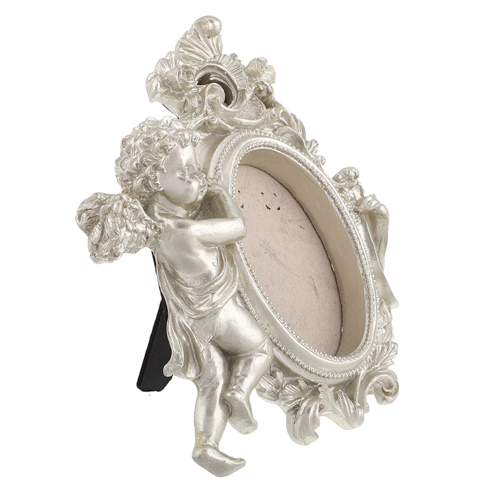 

Angel Resin Ornament Victorian Style Cute Angel Tabletop Decor For Home Bedroom Living Room Photography Prop Memory Photo