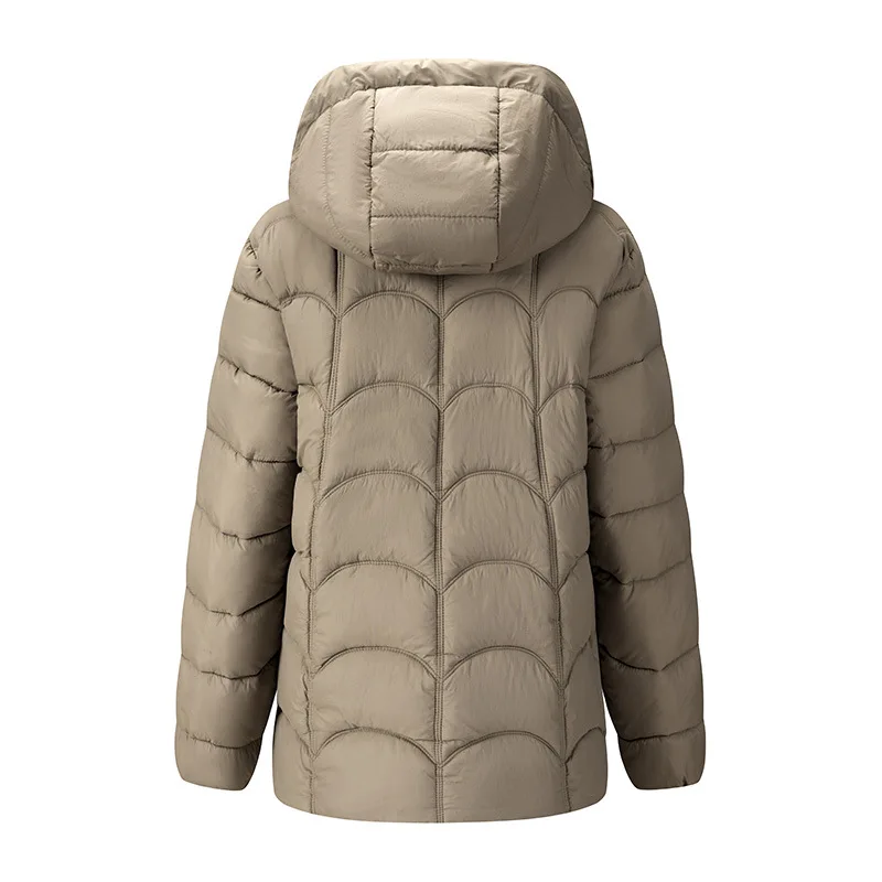 Men's Mid-Length Fleece-Lined Thickened Hooded Jacket Removable Sleeve Cotton Coat Korean Style Casual Sportswear Polyester F...
