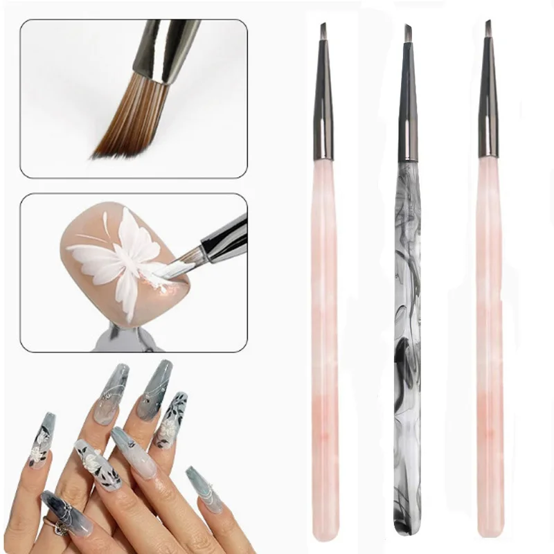 Triangle Nail Pen Brush  Painting Flower Painting Butterfly Petals Leaves Triangle Nail Art Special Flower Painting Tool