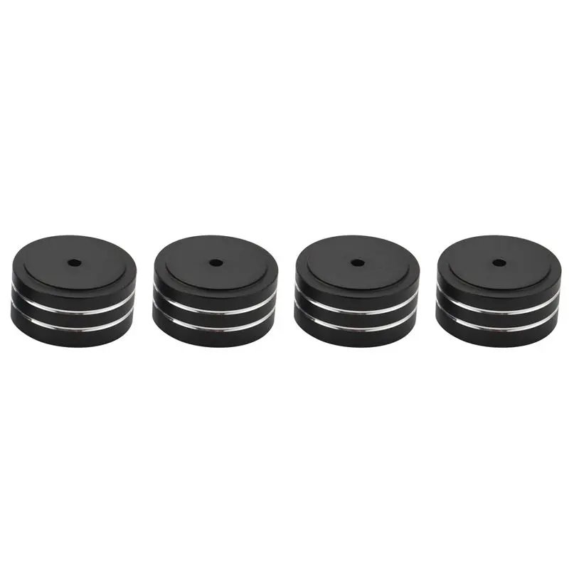 AEE8-4Pcs 40X20mm Aluminum Hifi AMP Speaker Isolation Stand Turntable DAC Feet Pad