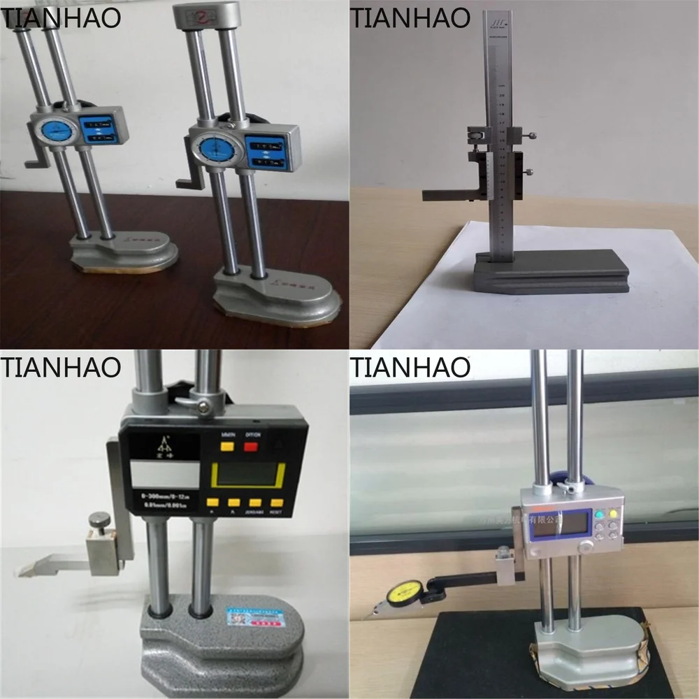 Height Measurement Vernier Caliper Scribing Gauge Positioning Scale Scribing Head Marking Height Gauge Measuring Instrument