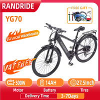 RANDRIDE YG70 Commuter Electric Bike 500W Motor 48V20Ah Battery 27.5 Inch Tire Adult Bicycle Electric Bike