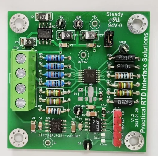 

AFE Analog Front End stm32 51 Drive for 4-Wire PT100 RTD Sensor pe66