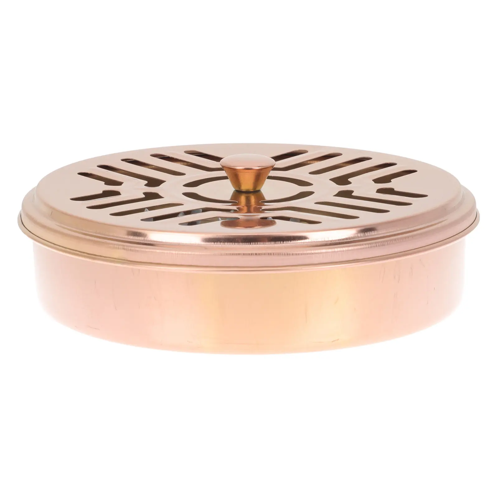 Stainless Steel Box Hollow Lid Burner Case Safety Incense Holder for Home Patio Bedroom Living Room