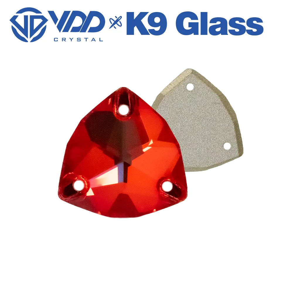 VDD Trilliant S109 Siam K9 Glas, hochwertige aufnähbare Strasssteine, flache Kristallsteine zum Aufnähen, Glitzersteine für DIY-Bastelarbeiten und Bekleidung. – Detail 7