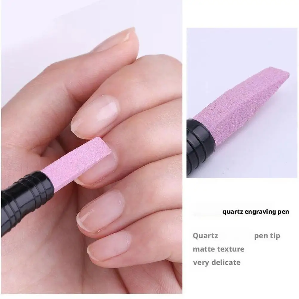 Manicure Nail File Set - Cuticle Remover Trimmer Buffer Dead Skin Pusher Cuticle Stone Pusher Sanding Sticks Nail Art Pen