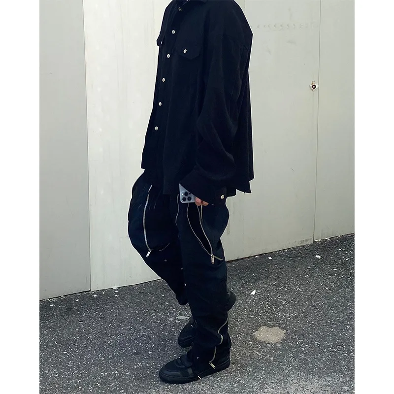 

Мужские брюки Undermycar VIBE в американском стиле, повседневные, с множеством карманов, на молнии, функциональные, универсальные, длинные.