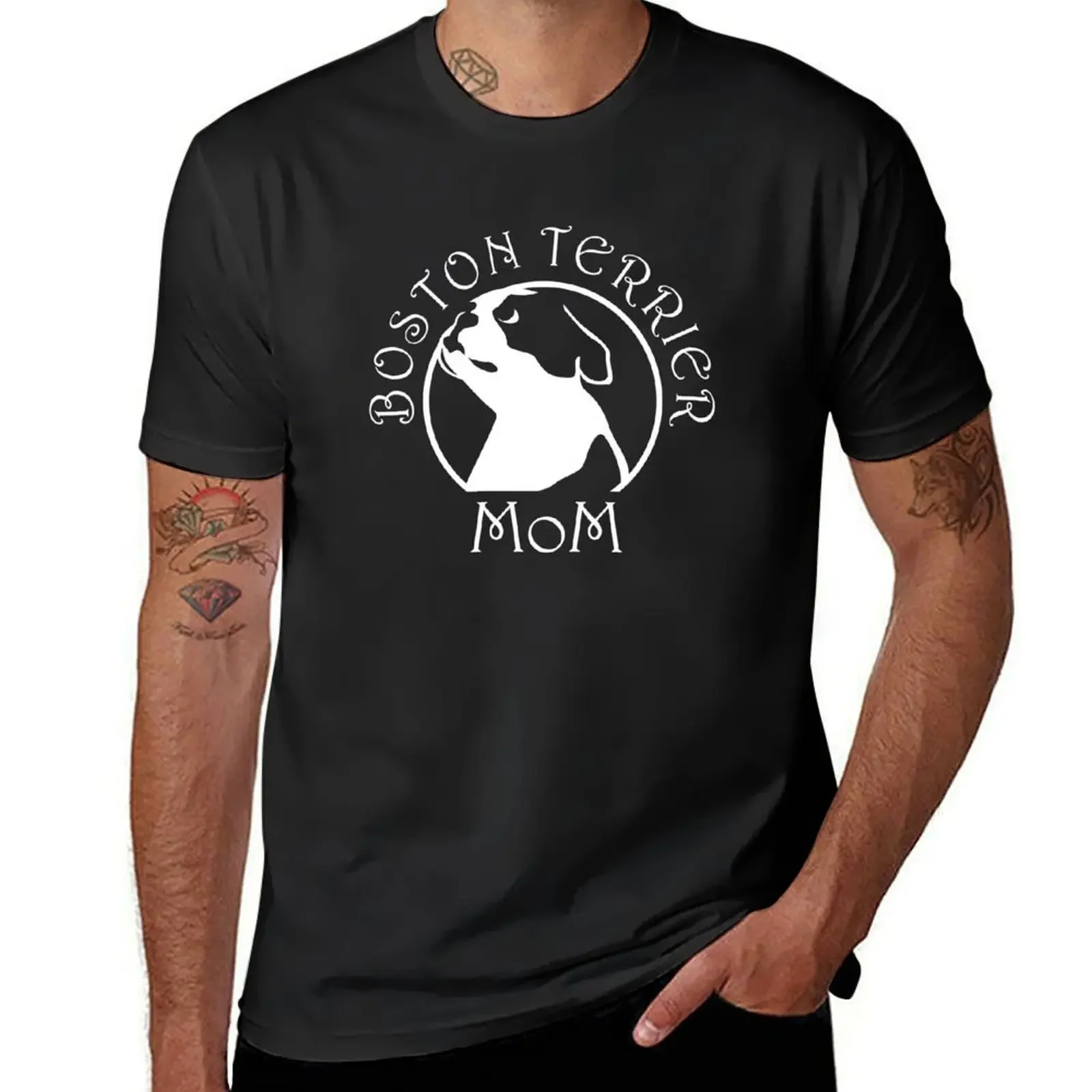 Boston Terrier Mom | NickerStickers? on Redbubble T-Shirt boys whites kawaii clothes oversized t shirts for men