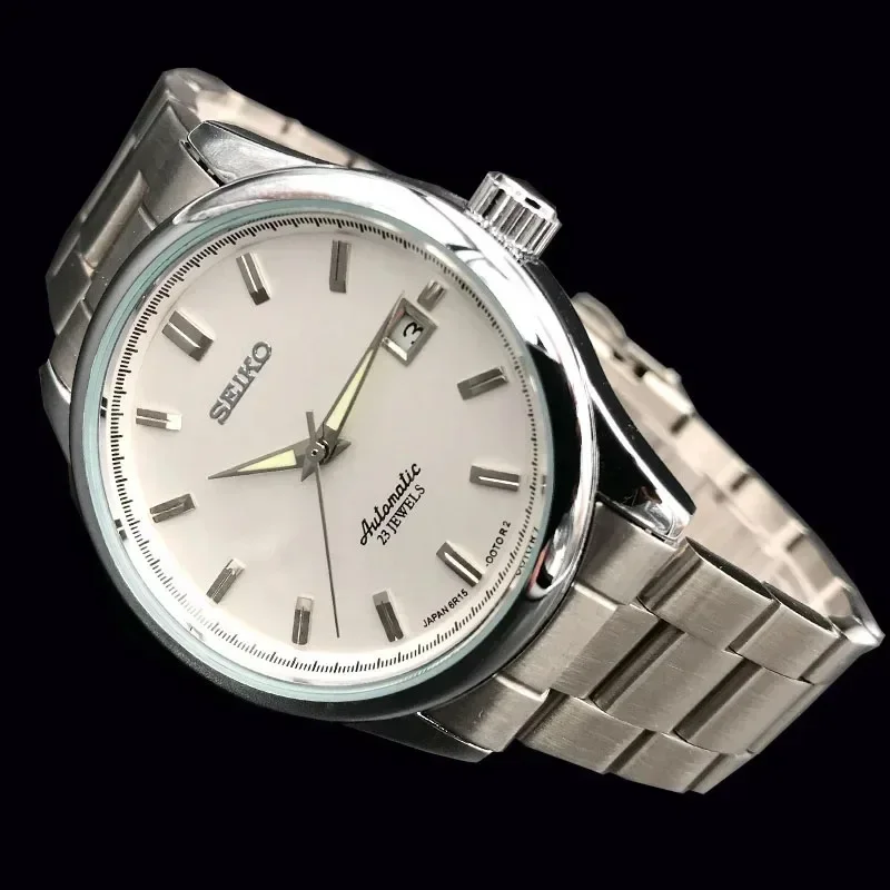 Seiko SARB035 الأصلي ساعة ميكانيكية أوتوماتيكية للرجال العلامة التجارية العصرية 2024 موضة جديدة عادية بسيطة سوار فولاذي ساعة مقاومة للماء