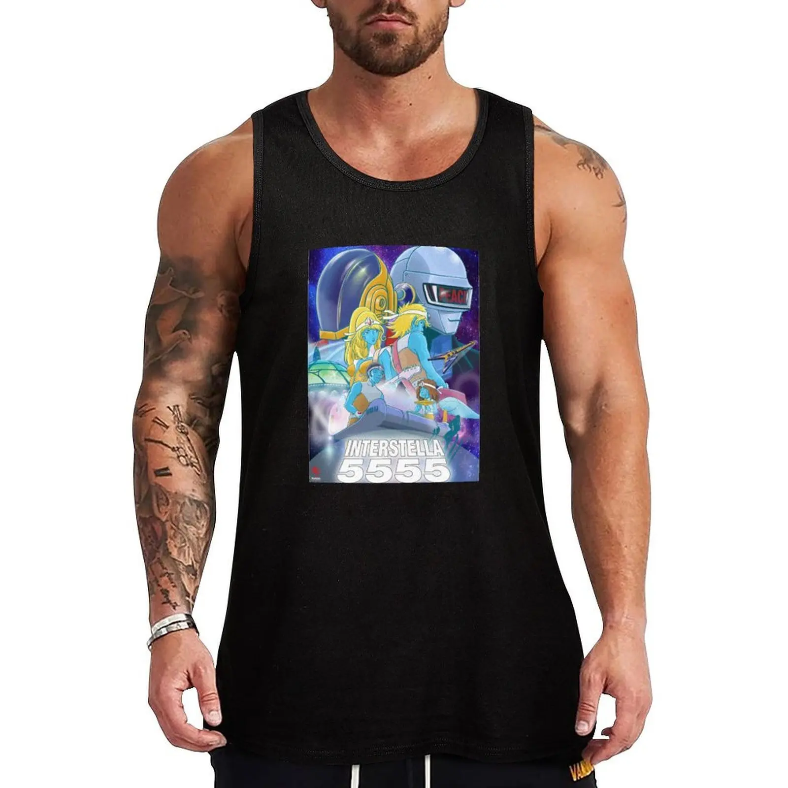 

Interstella 5555 Poster Tank Top Men's cotton t-shirt T-shirt male bodybuilding man men clothings