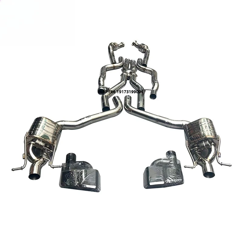 

Stainless Steel Exhaust Valvetronic Catback for 2012 W212 E63 with X Pipe Not Including Tips No Downpipe