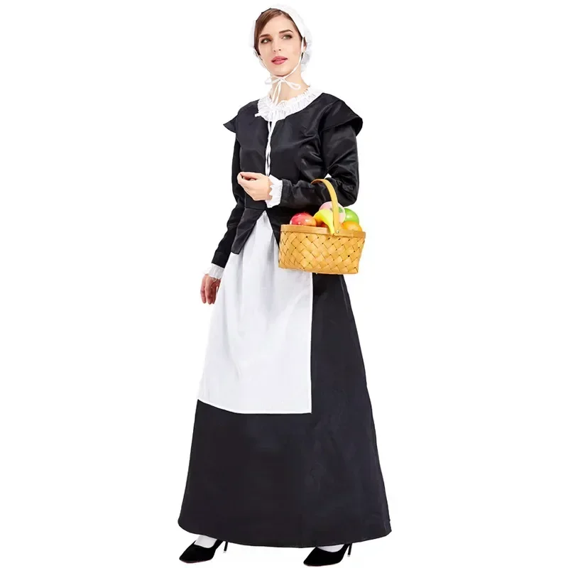 Pastoral Style French Housekeeper Maid Cosplay Drama Stage Costume