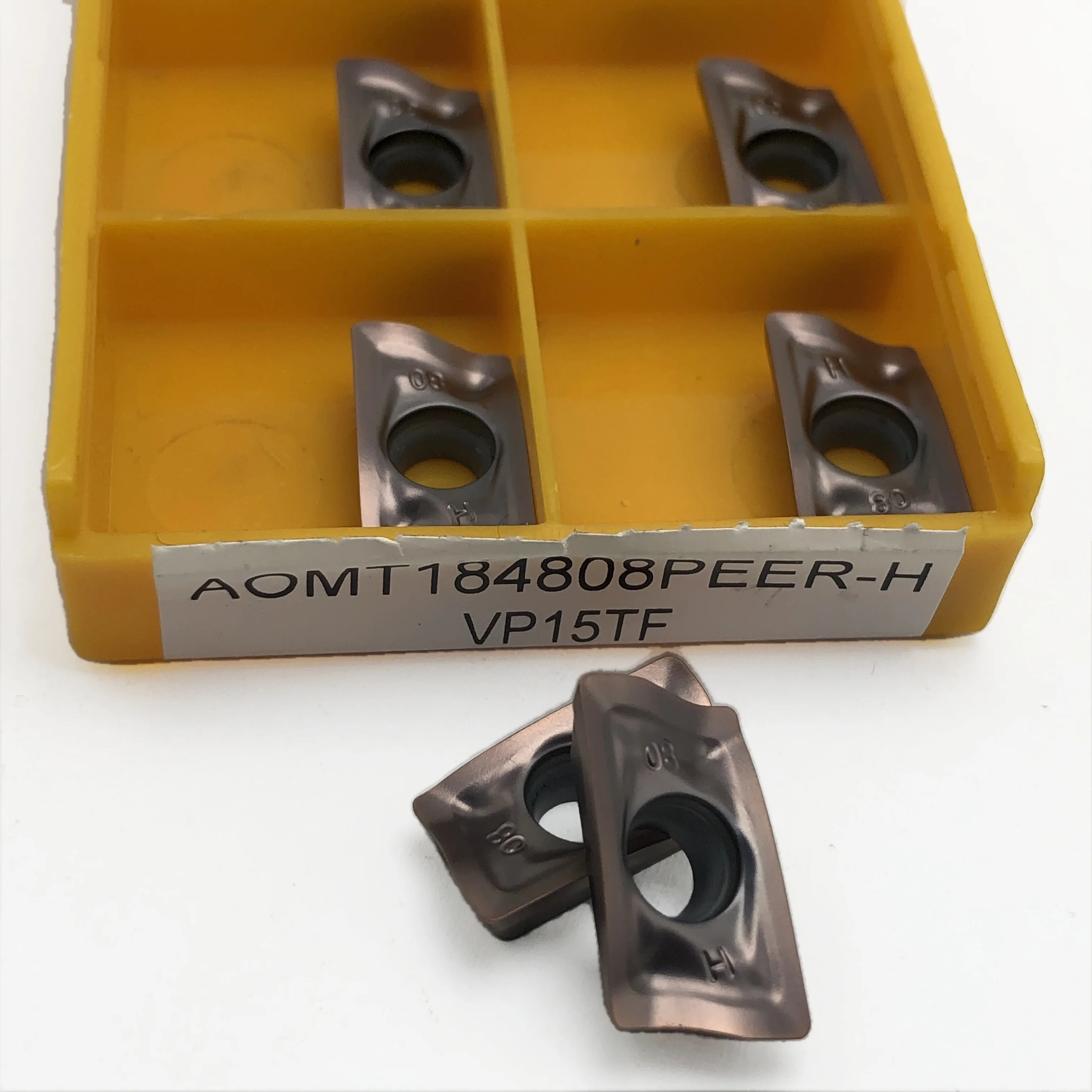 10PCS high quality Original  AOMT184808PEER H VP15TF AOMT184808PEER AOMT184808 PEER H VP15TF Carbide Inserts Lathe Tools