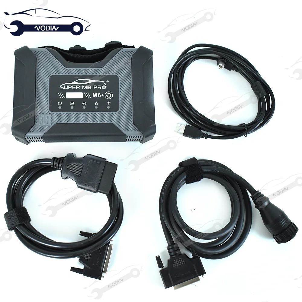 Super MB Pro M6+PRO Wireless Star Car Diagnosis Tool Full Configuration Fit For MB Trucks 12V Car,24v Diesel Truck,Bus,Etc