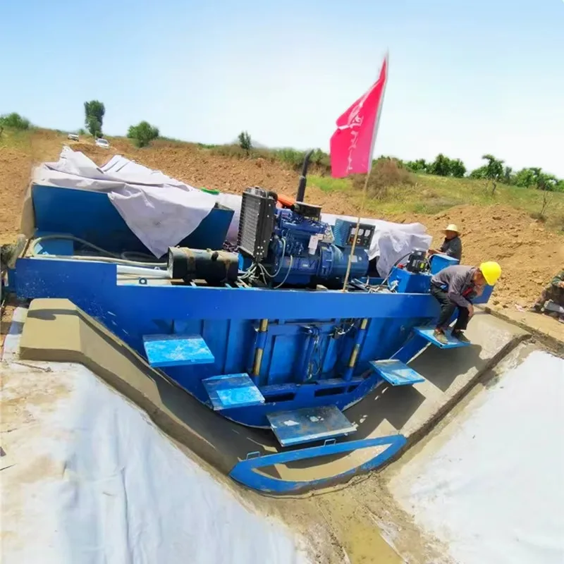 Customized High Efficiency U-shaped/Trapezoidal/Rectangular Cross-section Steel Wire Rope Traction Canal Forming Machine Pump;