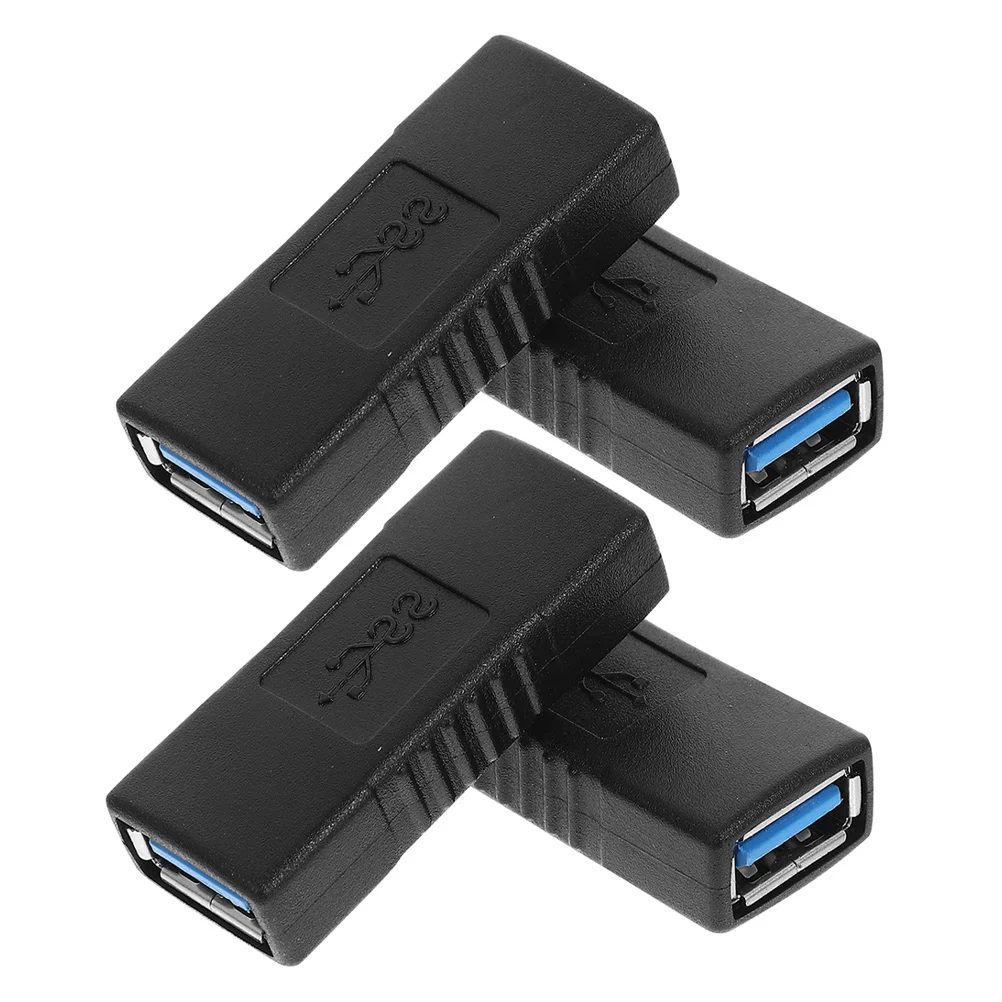 

4 pcs Usb Female To Female Adapter Dual Port Extender For Multiple Devices Portable Metal Connector For Laptop Phone Data