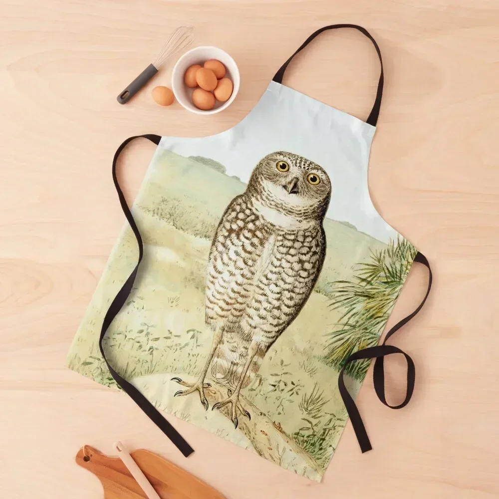 

Florida Burrowing Owl from The Auk, 1884 Apron Hairdressing Hairdresser Accessories esthetician Apron